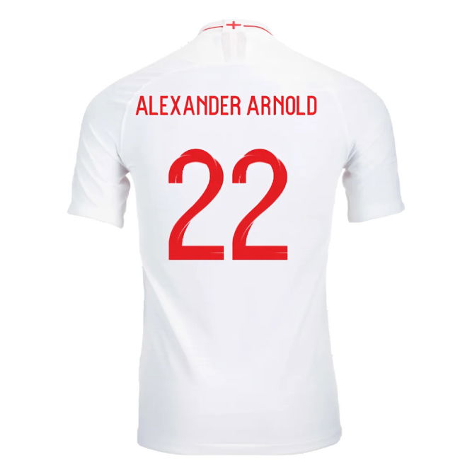 2018-2019 England Authentic Home Shirt (Alexander Arnold 22)