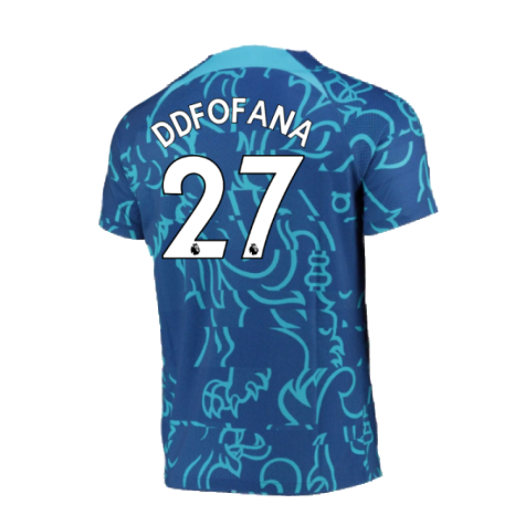 2022-2023 Chelsea Pre-Match Training Shirt (Blue) (D D Fofana 27)