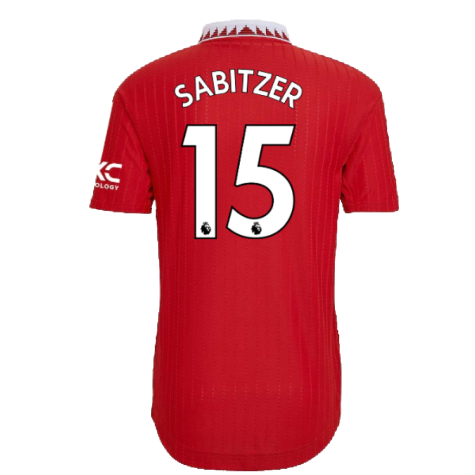 2022-2023 Man Utd Authentic Home Shirt (Sabitzer 15)