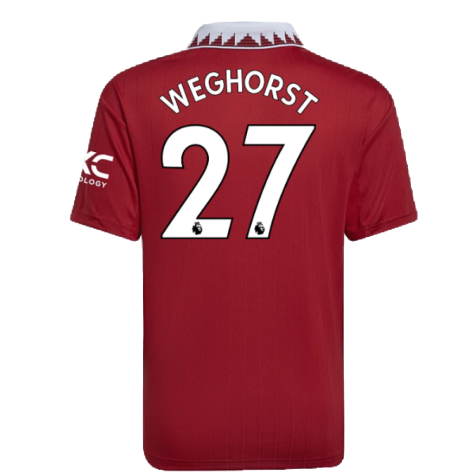 2022-2023 Man Utd Home Shirt (Kids) (Weghorst 27)