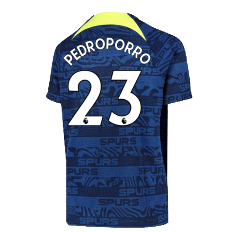 2022-2023 Tottenham Pre-Match Training Shirt (Indigo) (Pedro Porro 23)
