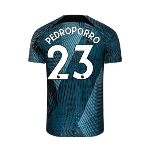 2022-2023 Tottenham Pre-Match Training Shirt (Rift Blue) (Pedro Porro 23)