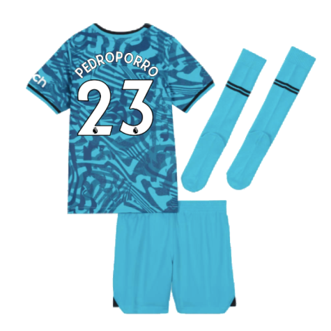 2022-2023 Tottenham Little Boys Third Mini Kit (Pedro Porro 23)