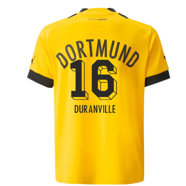 2022-2023 Borussia Dortmund Home Shirt (Kids) (Duranville 16)