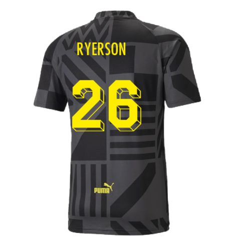 2022-2023 Borussia Dortmund Pre-Match Shirt (Black-Asphalt) (Ryerson 26)