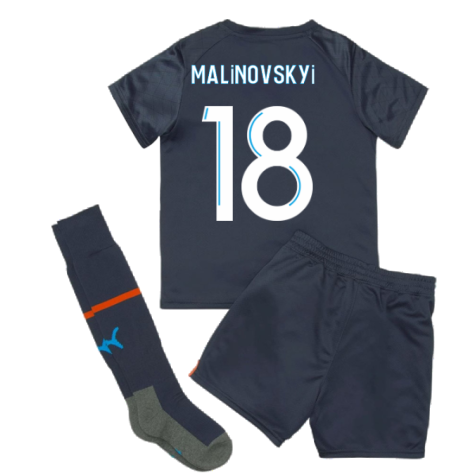 2022-2023 Marseille Away Mini Kit (Malinovskyi 18)