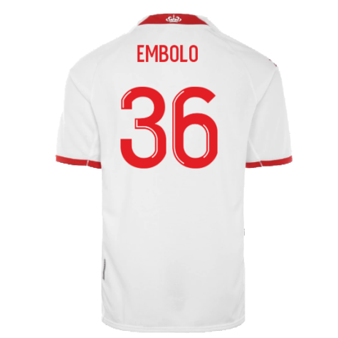 2022-2023 Monaco Home Shirt (Kids) (Embolo 36)