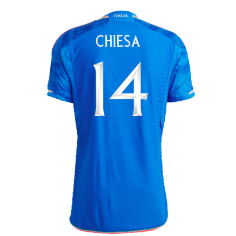 2023-2024 Italy Authentic Home Shirt (CHIESA 14)