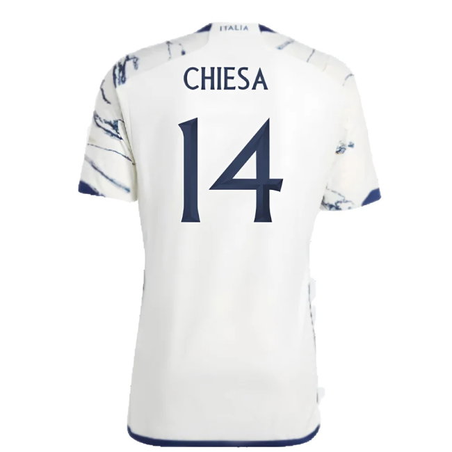 2023-2024 Italy Authentic Away Shirt (CHIESA 14)