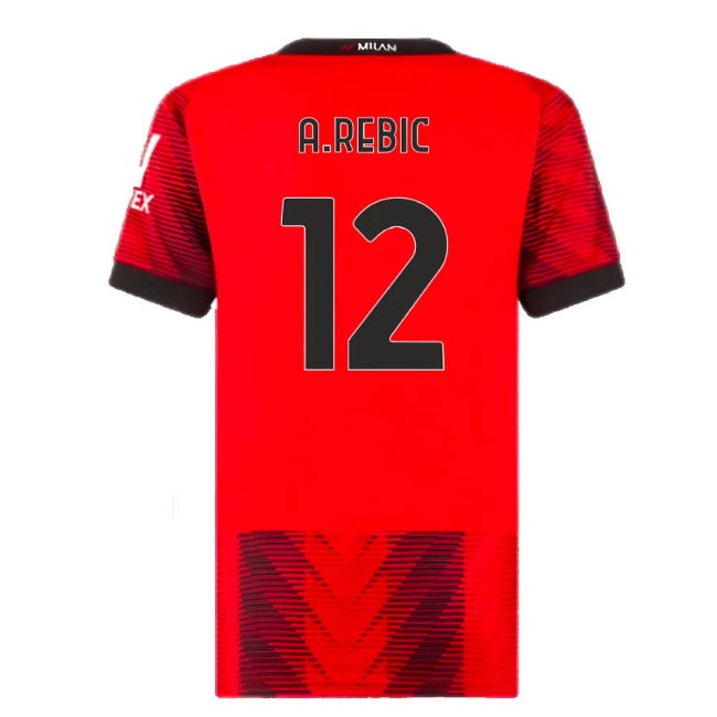 2023-2024 AC Milan Home Shirt (Ladies) (A.Rebic 12)