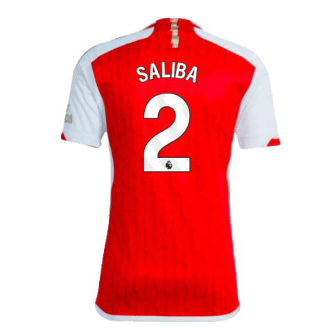 2023-2024 Arsenal Home Shirt (Saliba 2)