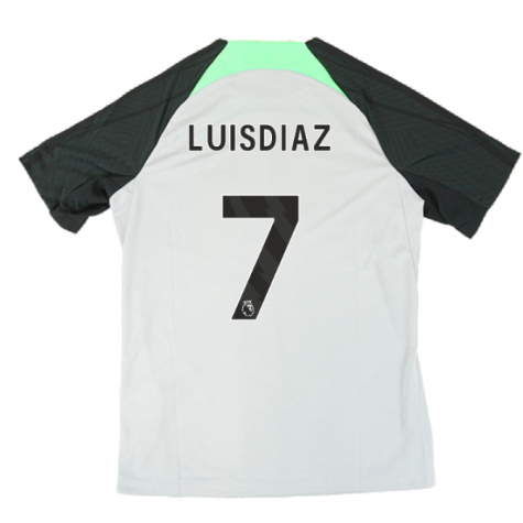 2023-2024 Liverpool Dri-Fit Strike Training Shirt (Grey) (Luis Diaz 7)