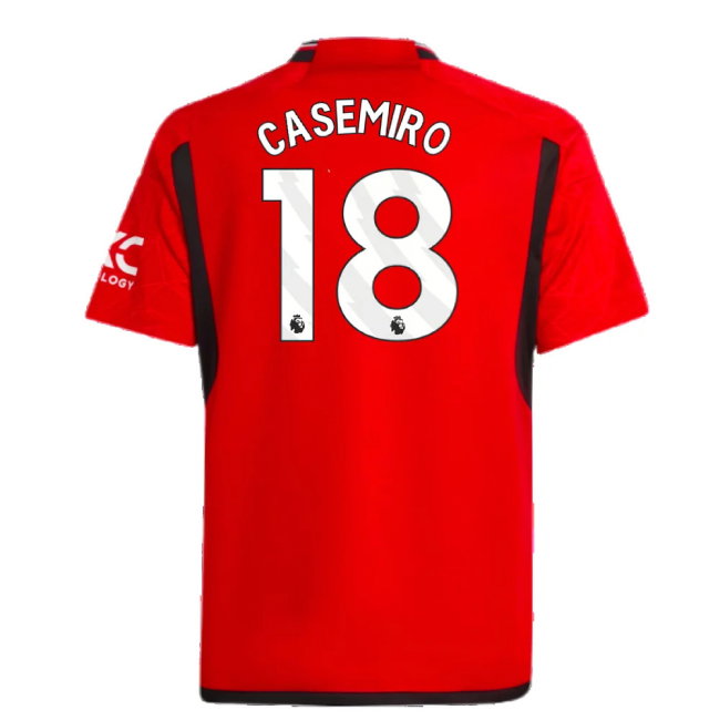 2023-2024 Man Utd Home Shirt (Kids) (Casemiro 18)