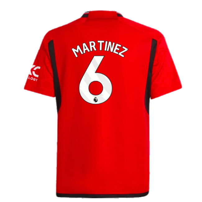 2023-2024 Man Utd Home Shirt (Kids) (Martinez 6)