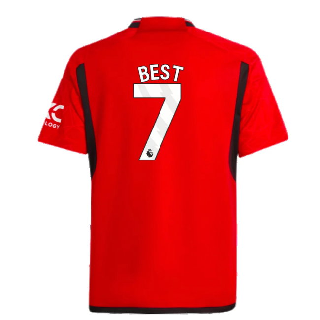 2023-2024 Man Utd Home Shirt (Kids) (Best 7)