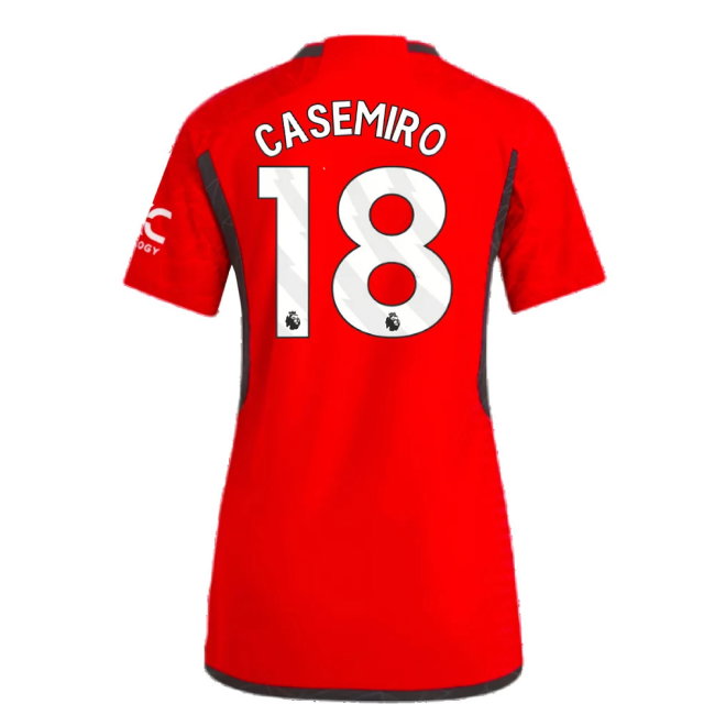 2023-2024 Man Utd Authentic Home Shirt (Ladies) (Casemiro 18)