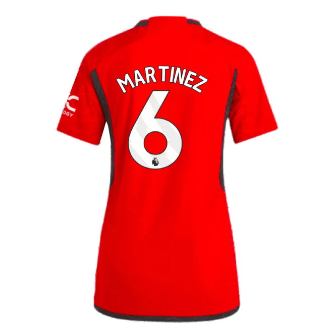 2023-2024 Man Utd Authentic Home Shirt (Ladies) (Martinez 6)