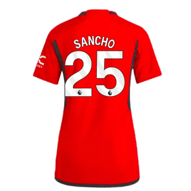 2023-2024 Man Utd Authentic Home Shirt (Ladies) (Sancho 25)