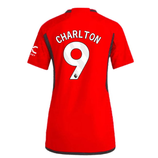 2023-2024 Man Utd Authentic Home Shirt (Ladies) (Charlton 9)