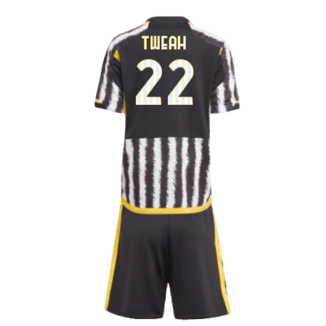 2023-2024 Juventus Home Mini Kit (T Weah 22)