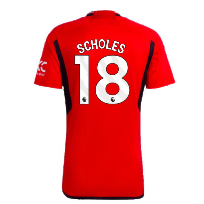 2023-2024 Man Utd Home Shirt (Scholes 18)