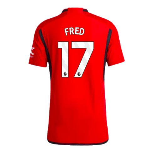 2023-2024 Man Utd Authentic Home Shirt (Fred 17)