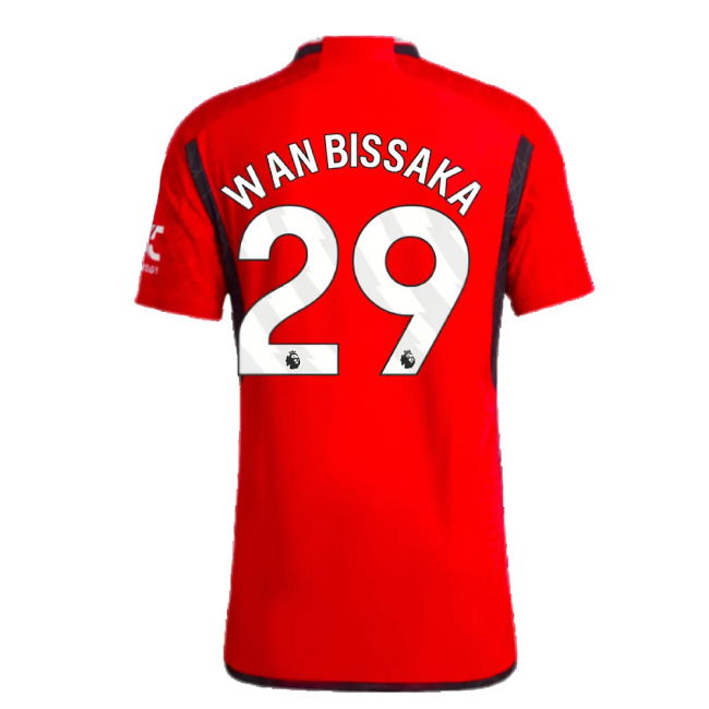2023-2024 Man Utd Authentic Home Shirt (Wan Bissaka 29)