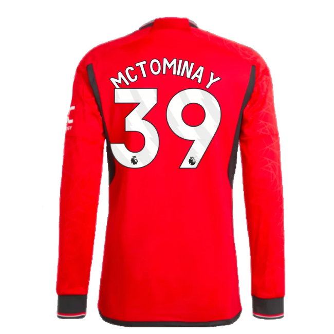 2023-2024 Man Utd Long Sleeve Home Shirt (McTominay 39)