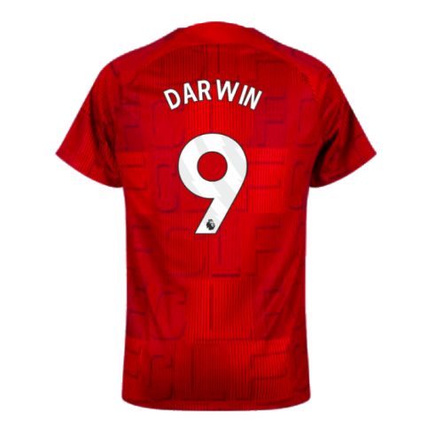 2023-2024 Liverpool Pre-Match Home Shirt (Red) (Darwin 9)