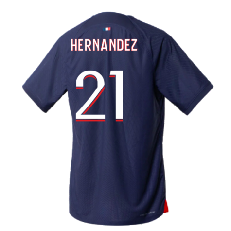 2023-2024 PSG Home Match Authentic Shirt (Hernandez 21)