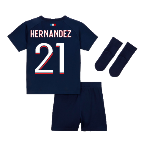 2023-2024 PSG Home Infants Baby Kit (Hernandez 21)