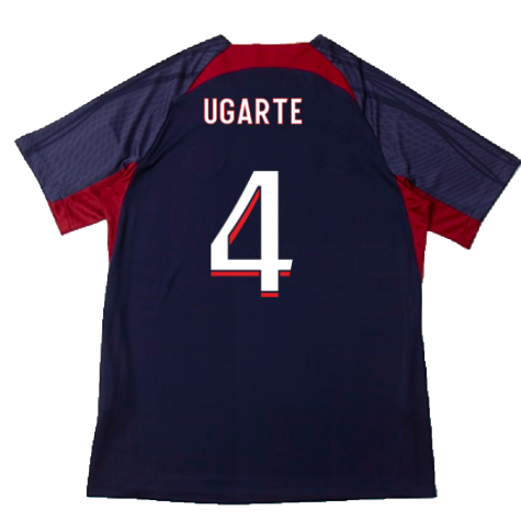 2023-2024 PSG Dri-Fit Strike Training Shirt (Navy) (Ugarte 4)