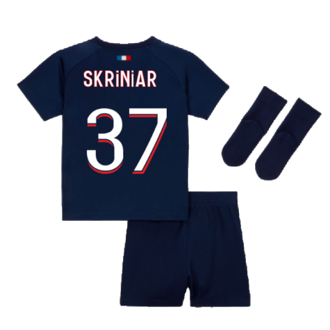 2023-2024 PSG Home Infants Baby Kit (Skriniar 37)