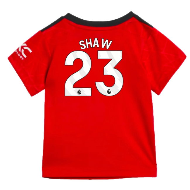 2023-2024 Man Utd Home Baby Kit (Shaw 23)