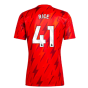 2023-2024 Arsenal Pre-Match Shirt (Red) (Rice 41)