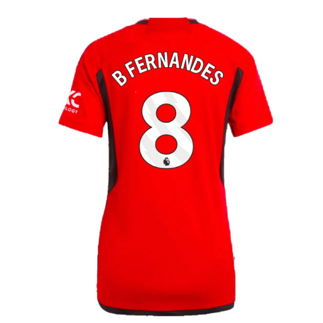 2023-2024 Man Utd Home Shirt (Ladies) (B Fernandes 8)