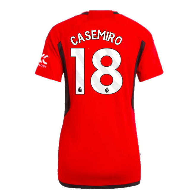 2023-2024 Man Utd Home Shirt (Ladies) (Casemiro 18)