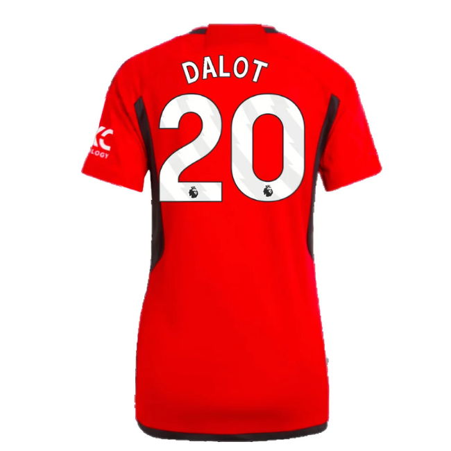 2023-2024 Man Utd Home Shirt (Ladies) (Dalot 20)