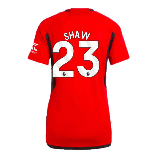 2023-2024 Man Utd Home Shirt (Ladies) (Shaw 23)