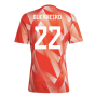 2023-2024 Bayern Munich Pre-Match Shirt (Red) (Guerreiro 22)