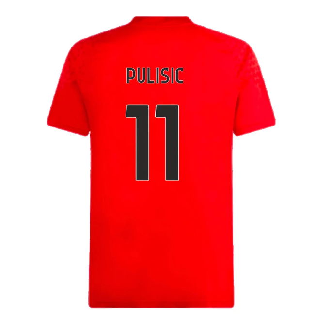 2023-2024 AC Milan Training Jersey (Red) (Pulisic 11)