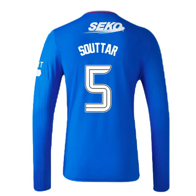 2023-2024 Rangers Long Sleeve Home Shirt (Souttar 5)