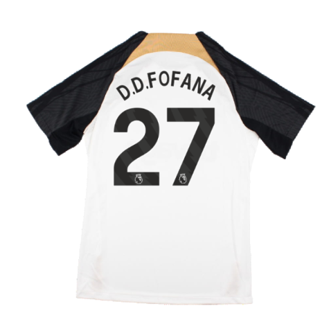 2023-2024 Chelsea Strike Training Shirt (White) (D.D.FOFANA 27)