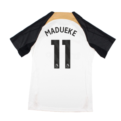 2023-2024 Chelsea Strike Training Shirt (White) (MADUEKE 11)