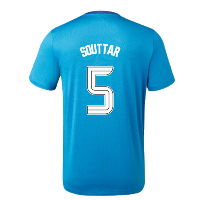 2023-2024 Rangers Players Training Tee (Deep Water) (Souttar 5)