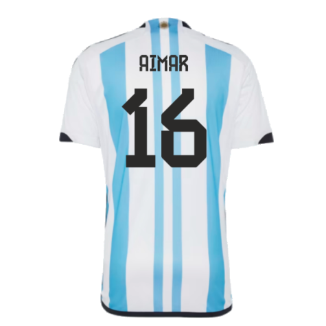 Argentina 2022 World Cup Winners Home Shirt (AIMAR 16)