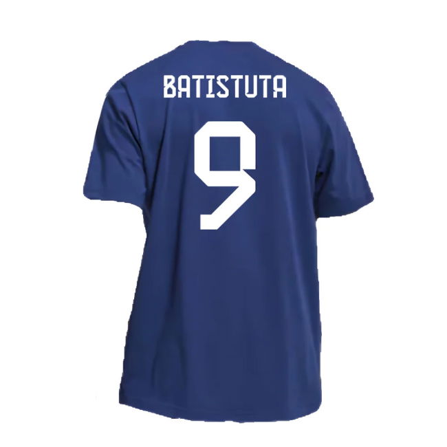 2022-2023 Argentina DNA Graphic Tee (Night Indigo) (BATISTUTA 9)
