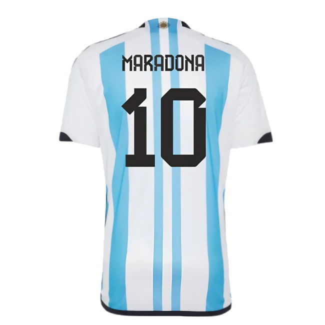 Argentina 2022 World Cup Winners Home Shirt (MARADONA 10)