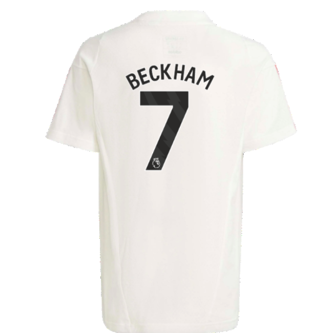 2023-2024 Man Utd Training Tee (White) - Kids (Beckham 7)
