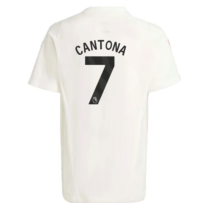 2023-2024 Man Utd Training Tee (White) - Kids (Cantona 7)